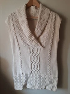 Cato Sweater Vest Pullover Preppy Classic Cowlneck Woman's S Boho Cottagecore - Picture 1 of 12