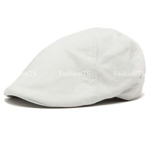 Classic Cotton Linen Duckbill Gatsby Cap Newsboy Ivy Hat Golf Hat Casual Cabbie 