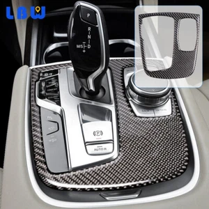 Carbon Fiber Interior Gear Shift Frame Cover Trim For BMW 7 Series G11 G12 2016+ - Picture 1 of 10