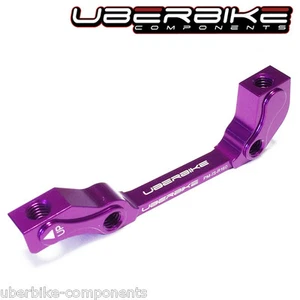 ADAPTADOR DE MONTAJE DE FRENO DE DISCO UBERBIKE POSTE TRASERO A ES 160MM - PÚRPURA - Imagen 1 de 1