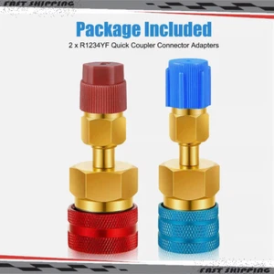 Quick Couplers Hi/Lo Side Conversion R1234YF To R134A Adapter Kit Fits Car A/C - Picture 1 of 7