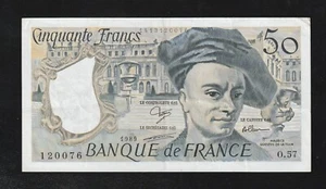 🇫🇷 France, 50 Francs, * Quentin de La Tour *, 1989, XF+ BANKNOTE - Picture 1 of 2