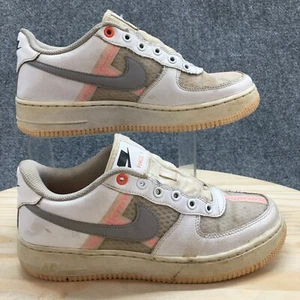 Nike Shoes Youth 6 Air Force 1 LV8 Sneakers White Lace Up Low Top AV0743-100 - Picture 1 of 19