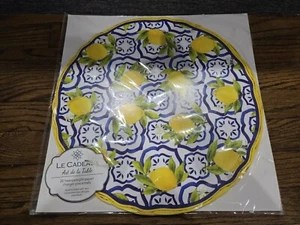Palermo Lemon Paper Placemats 20 Round Sheets - Picture 1 of 3