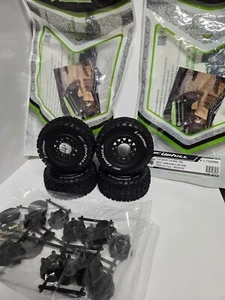 4 Louise RC SC-Uphill 1/10 Mounted Tires Soft 12 14 17mm Traxxas Slash 4x4 ARRMA - Picture 1 of 5