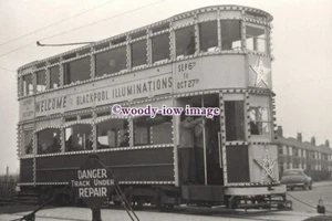 a0902 - Blackpool Tram - An Illuminated Tram off to Royal Oak - print 6x4 - Picture 1 of 1