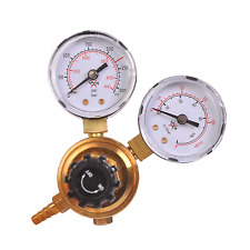 2" Dual-gauges Flow Meter Regulator Argon/CO2 Welding Pressure Reducing Valve