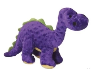 GoDog Large Dinosaur - Squeaky Plush Dog Toy With Chew Guard Technology
