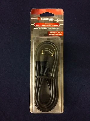 Radio Shack RadioShack 6ft 1.82M Audio Y-Cable RCA Male to Dual RCA Male 4202539 - Image 1 of 3