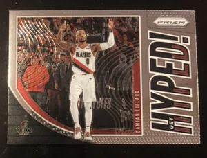 Blazer Panini Prizm Damian Lillard 2019-20 Get Hyped Insert #8 - Imagen 1 de 2