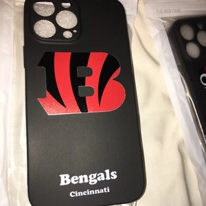 OFFICIAL NFL Cincinnati Bengals SOFT GEL CASE FOR APPLE iPHONE 13 PHONES - Picture 1 of 3