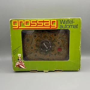 VINTAGE! Grossag Waffelautomat FIESTA 4162-2 Waffeleisen GETESTE GUT OVP - Bild 1 von 9