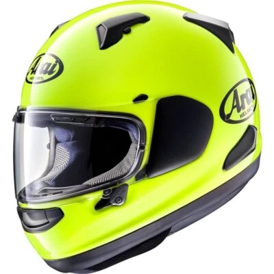 Arai Quantum-X Full Face Motorcycle Helmet | Flo Yellow | Snell M2015 Certified - Image 1 of 4