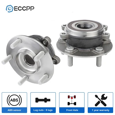 Pair Front Wheel Hub Bearings For 2014-2021 Mazda 6 For 2013-2022 Mazda CX-5 - Image 1 of 4