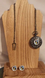 Police K-9 Pocket Watch & Cufflink Set - Picture 1 of 9