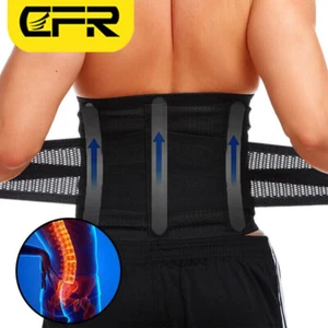 Back Support Lower Back Brace Pain Relief Lumbar Support Belt for Men and Women - Picture 1 of 32