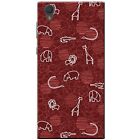 Giraffe Lion Elephant Hippo Drawing Hard Case Phone Cover For Sony Phones