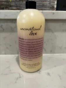 PHILOSOPHY UNCONDITIONAL LOVE PERFUMED OLIVE OIL BODY SCRUB 32 OZ SEALED - Picture 1 of 3