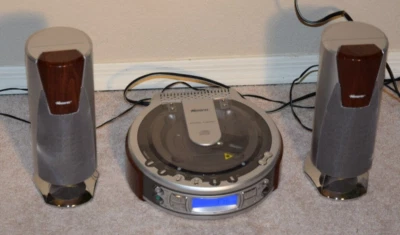 Memorex MX4107 CD AM/FM Clock Radio Micro Stereo w/Speakers - Tested - READ ! - Image 1 of 4