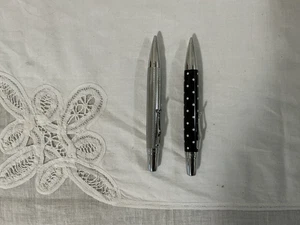 Two Campo Marzio Pencils, Silver and Black with White Polka Dots - Imagen 1 de 3