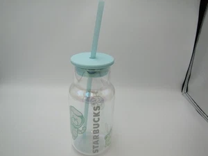 Starbucks 2021 China Astronauts Time Travel Cold Change 16oz Glas Tumbler blau - Bild 1 von 7
