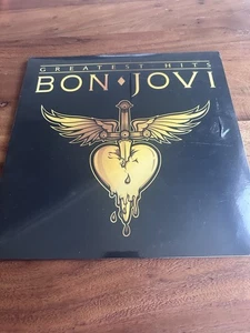 Bon Jovi - Greatest Hits (Walmart Exclusive Black & Gold Splatter Vinyl) New - Picture 1 of 2