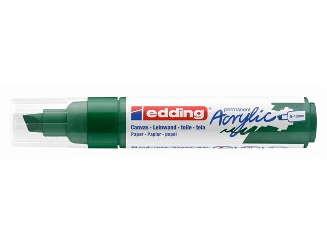 Edding Acrylmarker 5er Set grün 5-10mm für kreative Zeichnungen