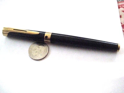 Винтажная черная перьевая ручка Waterman L'etalon золото 18 карат средний размер новая в коробке - Изображение 1 из 4