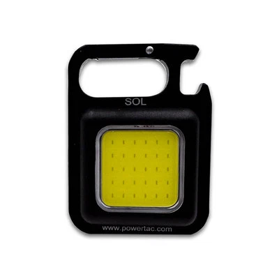 Powertac SOL LED Rechareable Tiny Keychain Light 250 lumens Mini EDC Flashlight