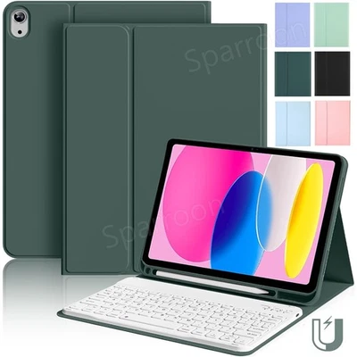Bluetooth Keyboard Cover Case For iPad 5 6 7 8 9 10 11th Air 6 5 4 Pro 11 M4 M5 - Image 1 of 4
