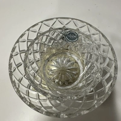 Lenox Collections Crystal Diamond 3.5” 4.5” Glass Crystal Bowl :@set Of 2 - Image 1 of 4