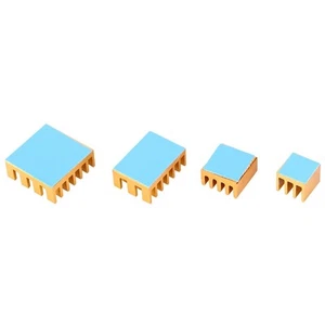 20 Stücke Gold Farbe Aluminium Kühlkörper CPU Kühler Mit Klebstoff Für Raspberry - Bild 1 von 7