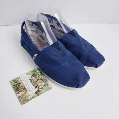 Toms Blue Classic Canvas NWT Sz 8 752105 **READ** - Image 1 of 4