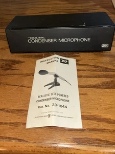 Vintage REALISTIC 33-1044 Electret Condenser Microphone - Picture 1 of 8