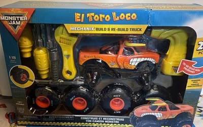 Monster Jam El Toro Monster Mechanix Build & Rebuild 25 pieces 1:18 Scale - Image 1 of 4