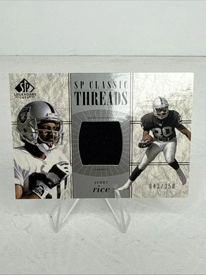 2002 SP Legendary Cuts - SP Classic Threads #CC-JR Jerry Rice 43/350 Game Used - Image 1 of 4