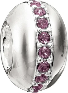 NUEVO Con Caja CHAMILIA Guiño Cuentas AMATISTA Púrpura Cristales SWAROVSKI 2083-0244 - Imagen 1 de 3