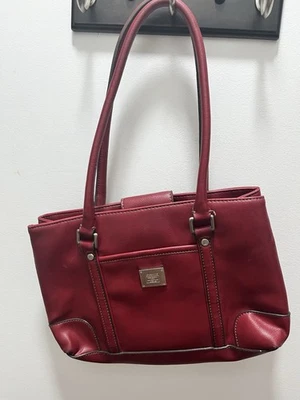 Bolso de mano vintage años 80 Liz Claiborne bolso granate Foto 1 de 4