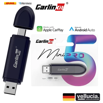CarlinKit Mini PRO 5 🛜Kabellos Apple CarPlay & Android Auto Wireless 2025 NEU - Bild 1 von 4