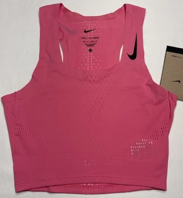 Nike Dri-Fit ADV Women’s AeroSwift Running Crop Top Pink DM8728-606 Size XS $70 - Image 1 of 4