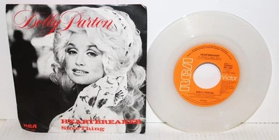 DOLLY PARTON 45 & PS  HEARTBREAKER SURE THING RCA 1296 NETHERLANDS COLORED VINYL - Image 1 of 4