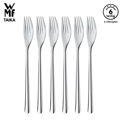 WMF Besteck Gabel Set TAIKA B-Ware 6-tlg, Cromargan®, Menügabel, Tafelgabeln - Bild 1 von 4