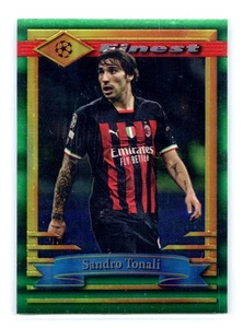 2023 Topps Finest Flashbacks UEFA Club Competitions #51 Sandro Tonali A.C. Milan - Bild 1 von 2