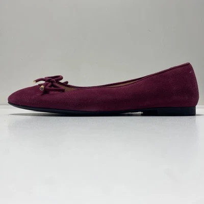 Stuart Weitzman Women's Purple Suede Flats Size 4.5 - Image 1 of 4