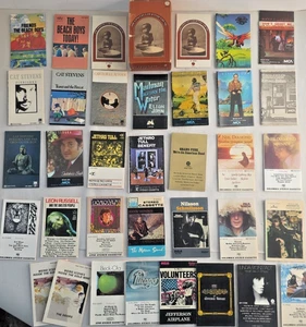 35 Cassette Tape Original J-Card Inserts Only Lot ~ 70's 80's Metal Rock R & B - Picture 1 of 10