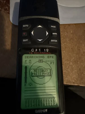 Garmin GPS 12bHandheld 12 Channel Personal Navigator Mapping Hiking Trekking - Image 1 of 3