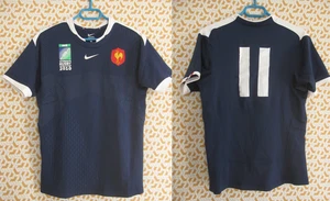 Maillot Rugby Equipe de France 2010 Femme FFR vintage Nike n° 11 porté - L - Picture 1 of 10