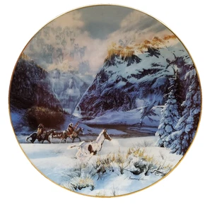 Bradex W L George Running with the Wind by Julie Kramer Cole Collector Plate - Picture 1 of 5
