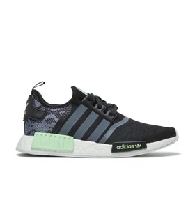 Men's Adidas NMD_R1 Snakeskin Black & Green Sneakers-Size 13-Pre-Own*Worn Once* - Picture 1 of 16