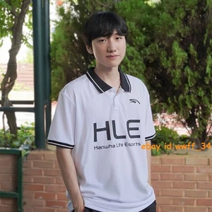 LOL 2025 HLE Team Peanut 10th T-shirt LCK Uniform Tshirt Esport White Jersey New - Picture 1 of 14